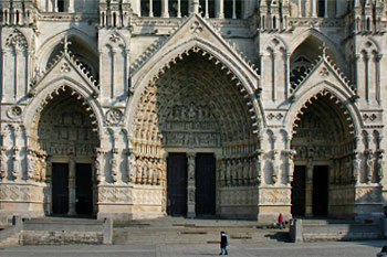 Photographies du portail de la cathédrale d'Amiens